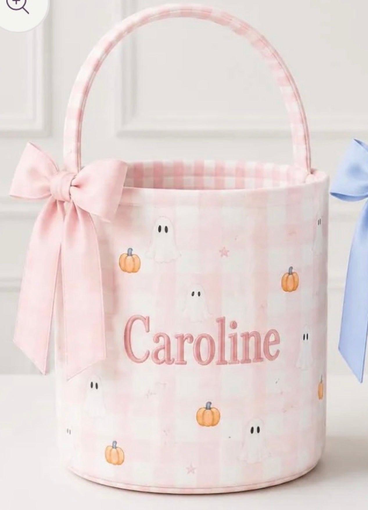 Gingham Trick or Treat Baskets